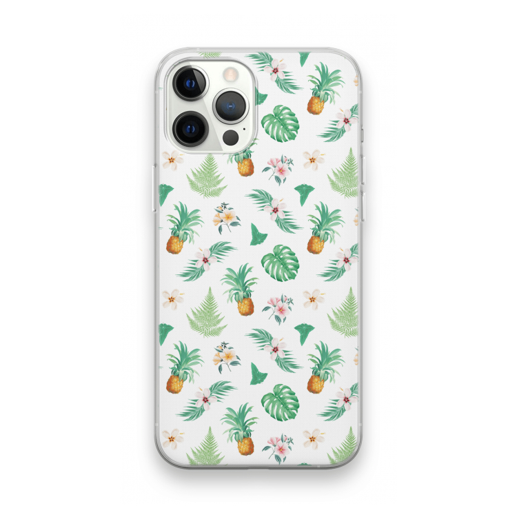 Ananas bladeren: iPhone 12 Pro Max Transparant Hoesje