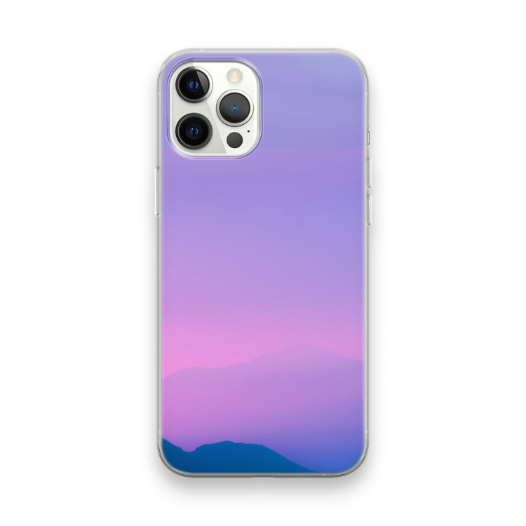 Sunset pastel: iPhone 12 Pro Max Transparant Hoesje