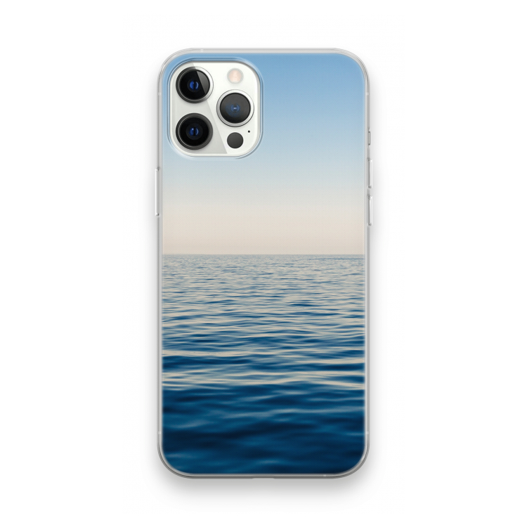 Water horizon: iPhone 12 Pro Max Transparant Hoesje