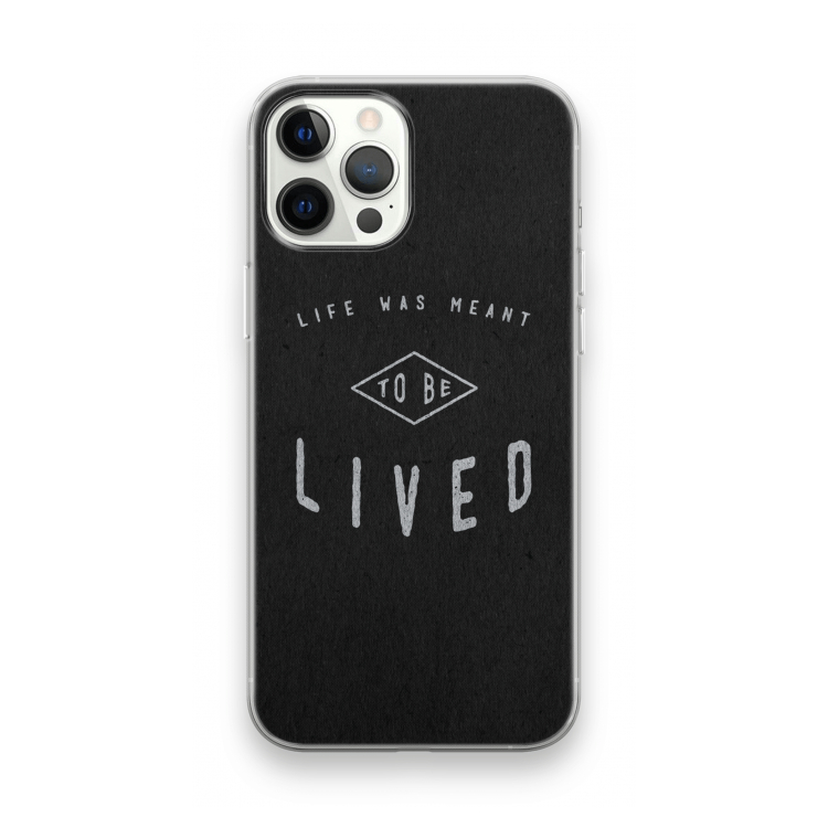 To be lived: iPhone 12 Pro Max Transparant Hoesje