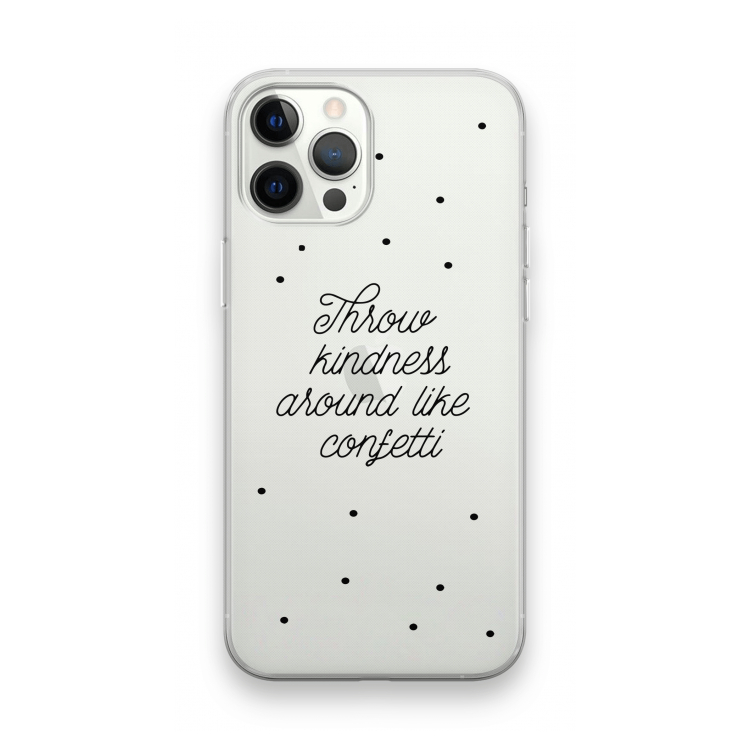 Confetti: iPhone 12 Pro Max Transparant Hoesje