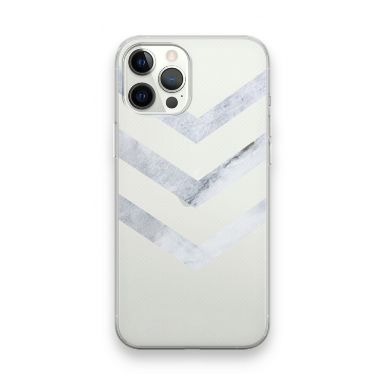 Marmeren pijlen: iPhone 12 Pro Max Transparant Hoesje