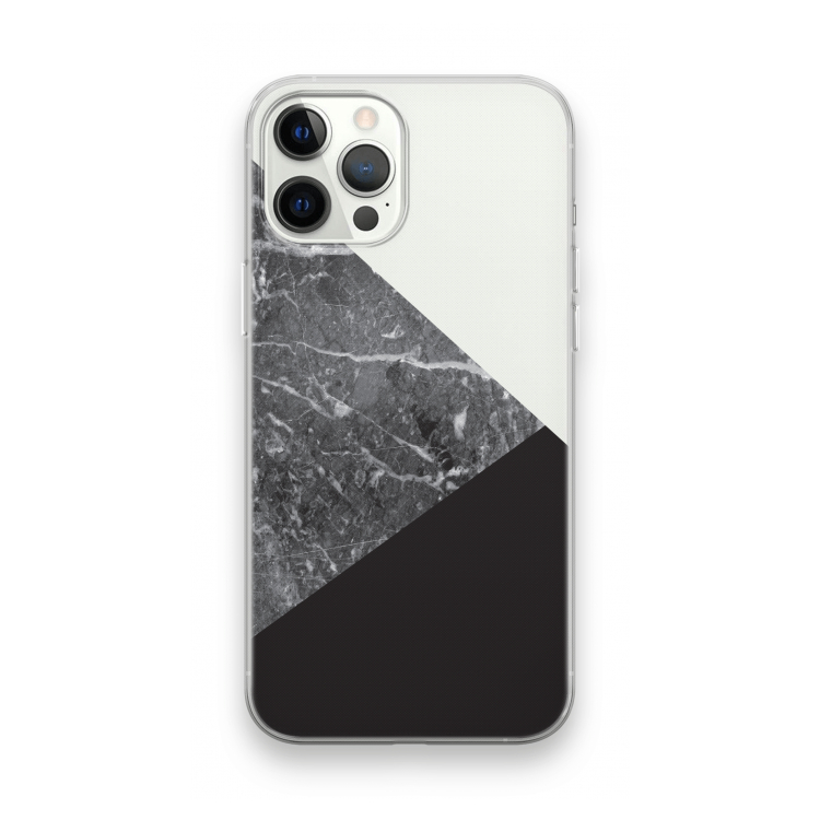 Combinatie marmer: iPhone 12 Pro Max Transparant Hoesje
