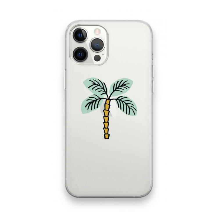 Palmboom: iPhone 12 Pro Max Transparant Hoesje