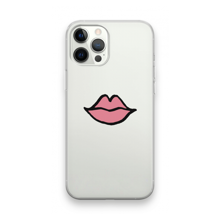 Kusje: iPhone 12 Pro Max Transparant Hoesje