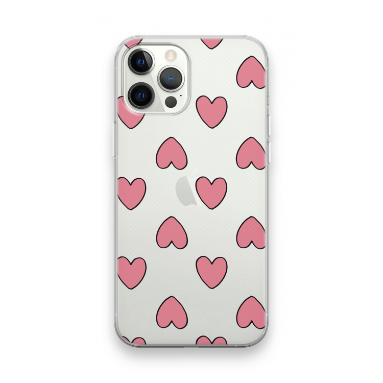 Ondersteboven verliefd: iPhone 12 Pro Max Transparant Hoesje