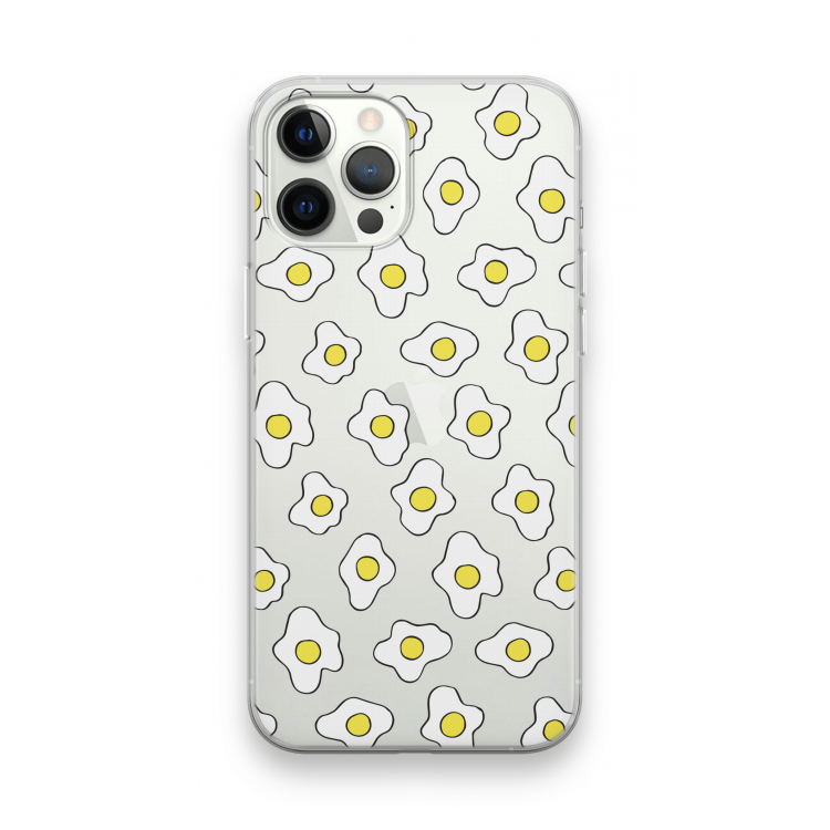 Spiegeleitjes: iPhone 12 Pro Max Transparant Hoesje