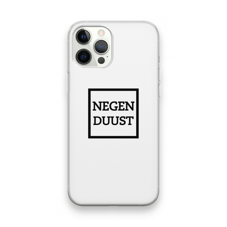 Negenduust vierkant: iPhone 12 Pro Max Transparant Hoesje