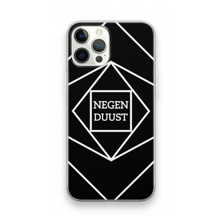 Negenduust geometrisch: iPhone 12 Pro Max Transparant Hoesje