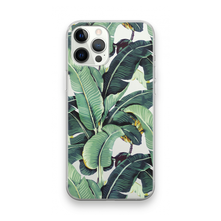 Bananenbladeren: iPhone 12 Pro Max Transparant Hoesje