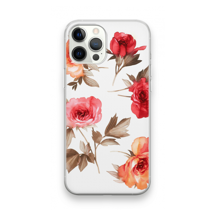 Roosjes: iPhone 12 Pro Max Transparant Hoesje