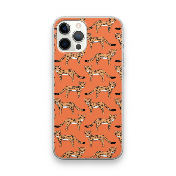 Cheetah: iPhone 12 Pro Max Transparant Hoesje