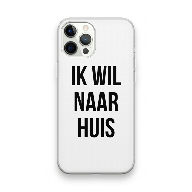 Ik wil naar huis: iPhone 12 Pro Max Transparant Hoesje