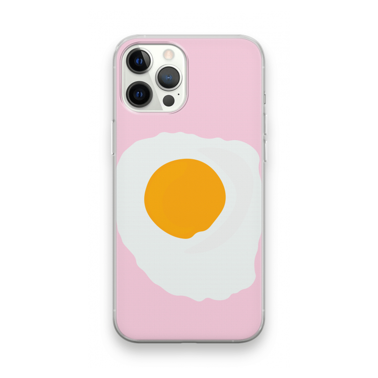 Sunny side up: iPhone 12 Pro Max Transparant Hoesje