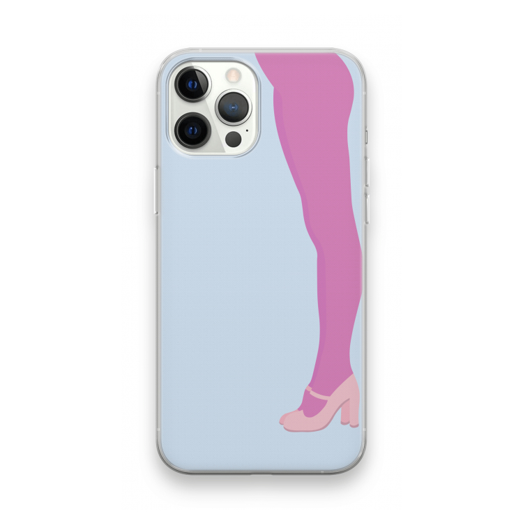 Pink panty: iPhone 12 Pro Max Transparant Hoesje