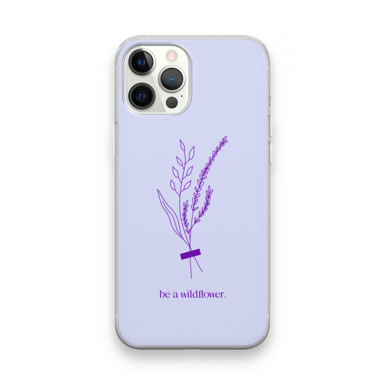 Be a wildflower: iPhone 12 Pro Max Transparant Hoesje