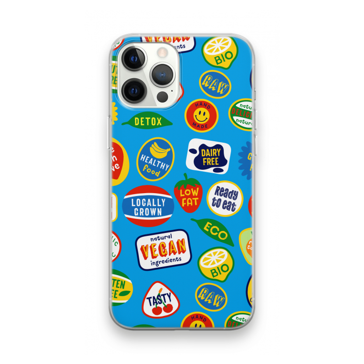 Fruitsticker: iPhone 12 Pro Max Transparant Hoesje