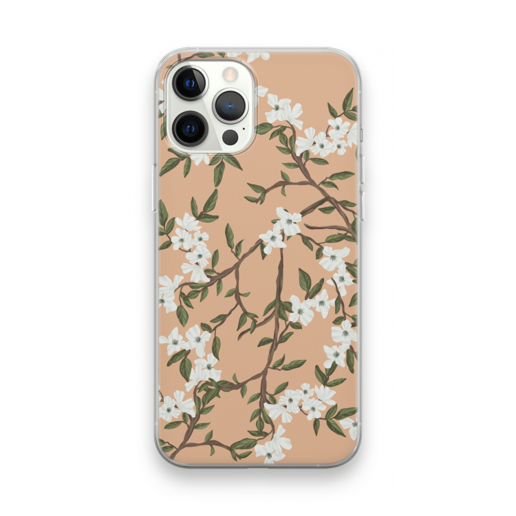 Blossoming spring: iPhone 12 Pro Max Transparant Hoesje