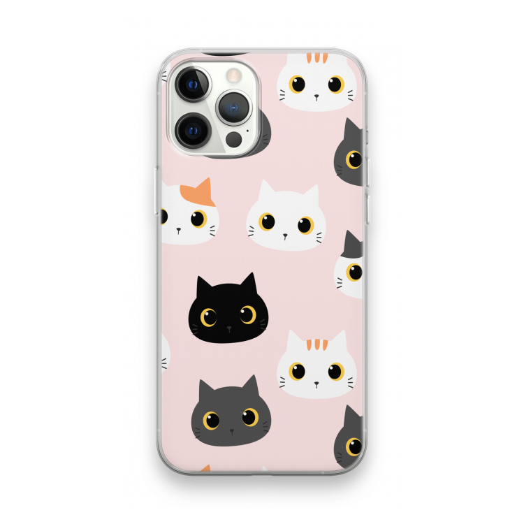 Katten: iPhone 12 Pro Max Transparant Hoesje