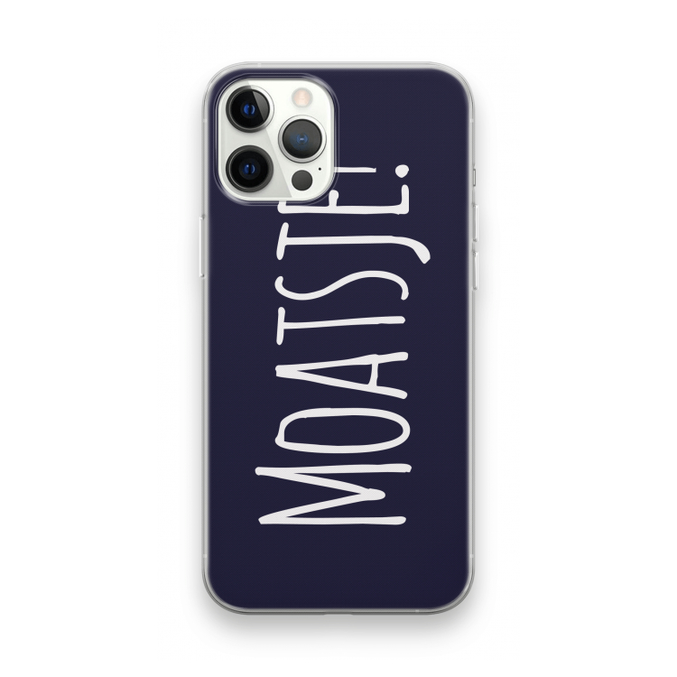 Moatsje!: iPhone 12 Pro Max Transparant Hoesje