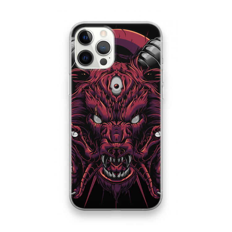 Hell Hound and Serpents: iPhone 12 Pro Max Transparant Hoesje