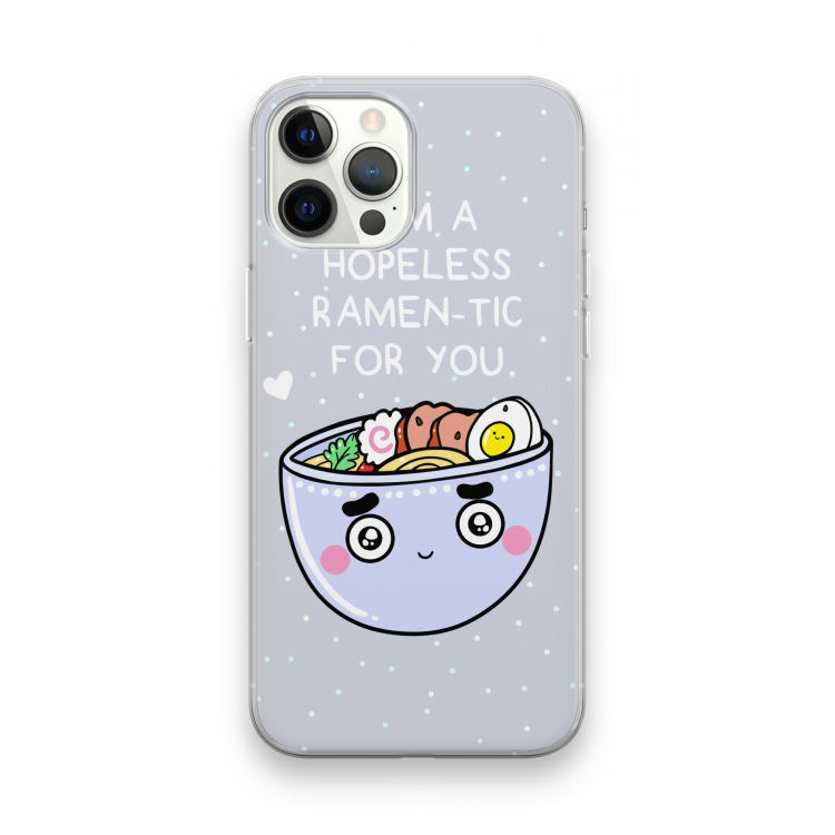 I'm A Hopeless Ramen-Tic For You: iPhone 12 Pro Max Transparant Hoesje