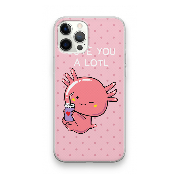 Love You A Lotl: iPhone 12 Pro Max Transparant Hoesje