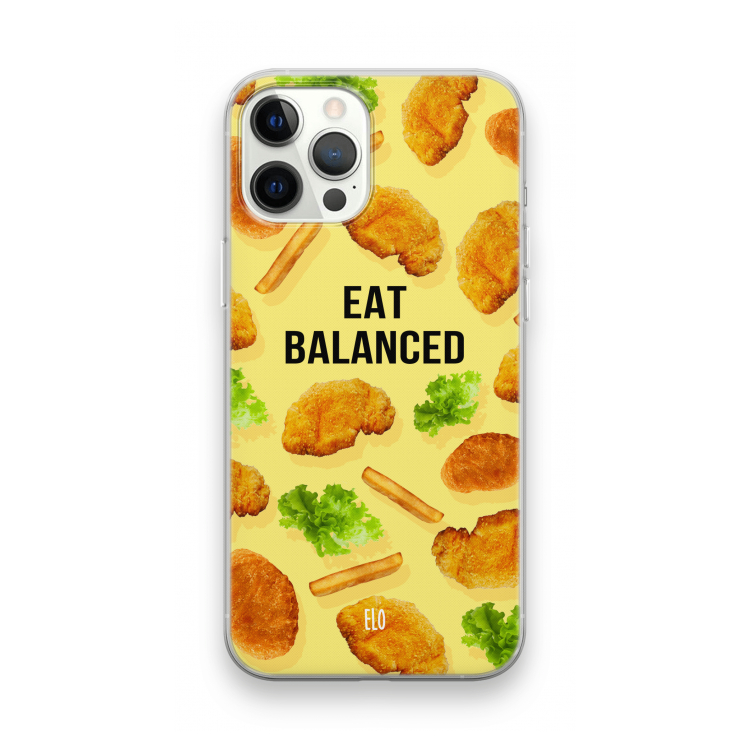 Eat Balanced: iPhone 12 Pro Max Transparant Hoesje