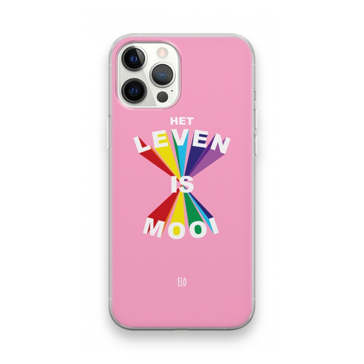 Het Leven Is Mooi: iPhone 12 Pro Max Transparant Hoesje