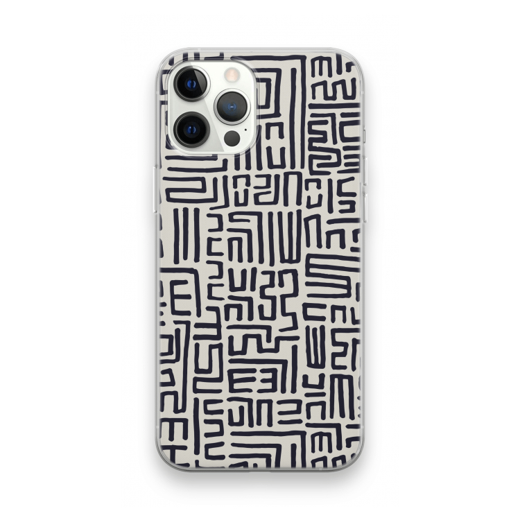 Moroccan Print: iPhone 12 Pro Max Transparant Hoesje