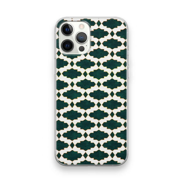 Moroccan tiles: iPhone 12 Pro Max Transparant Hoesje