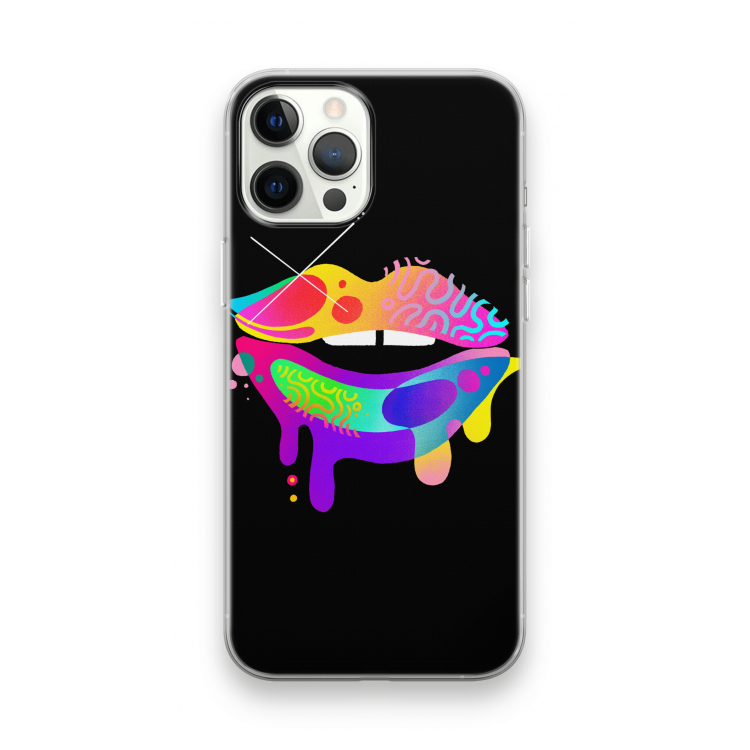 Lip Palette: iPhone 12 Pro Max Transparant Hoesje