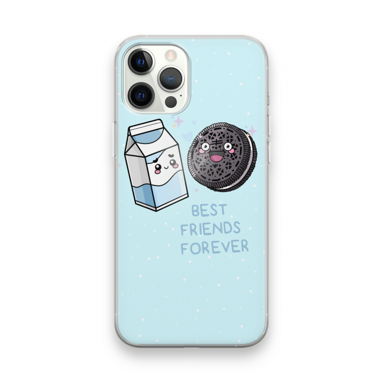 Best Friend Forever: iPhone 12 Pro Max Transparant Hoesje