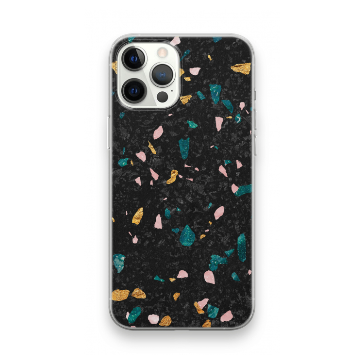 Terrazzo N°10: iPhone 12 Pro Max Transparant Hoesje