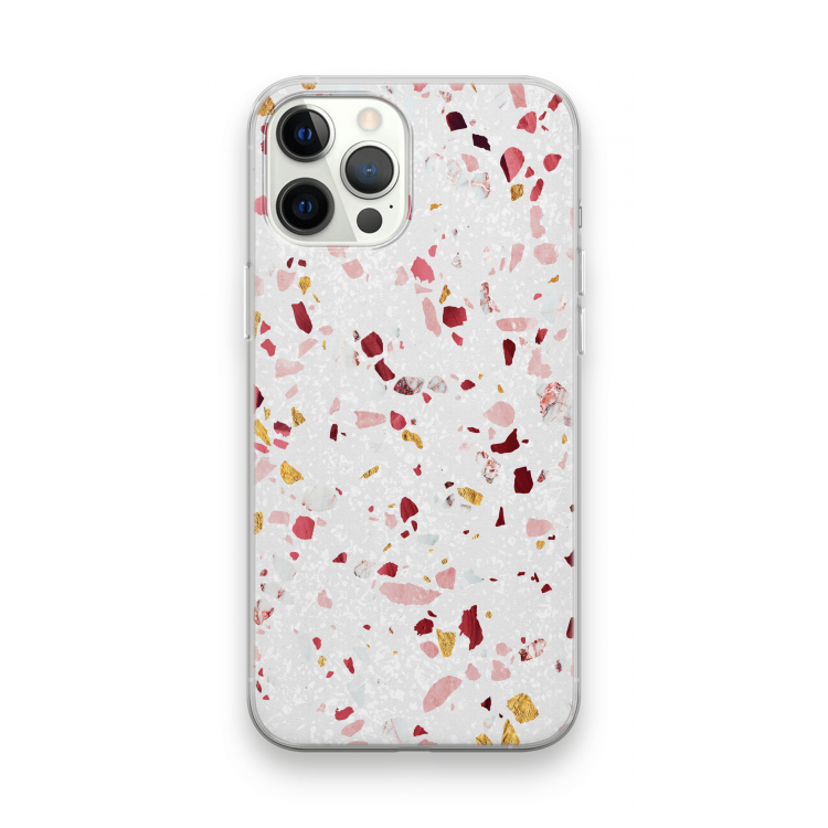 Terrazzo N°9: iPhone 12 Pro Max Transparant Hoesje