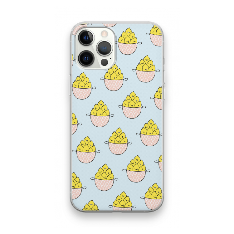 Citroenen: iPhone 12 Pro Max Transparant Hoesje