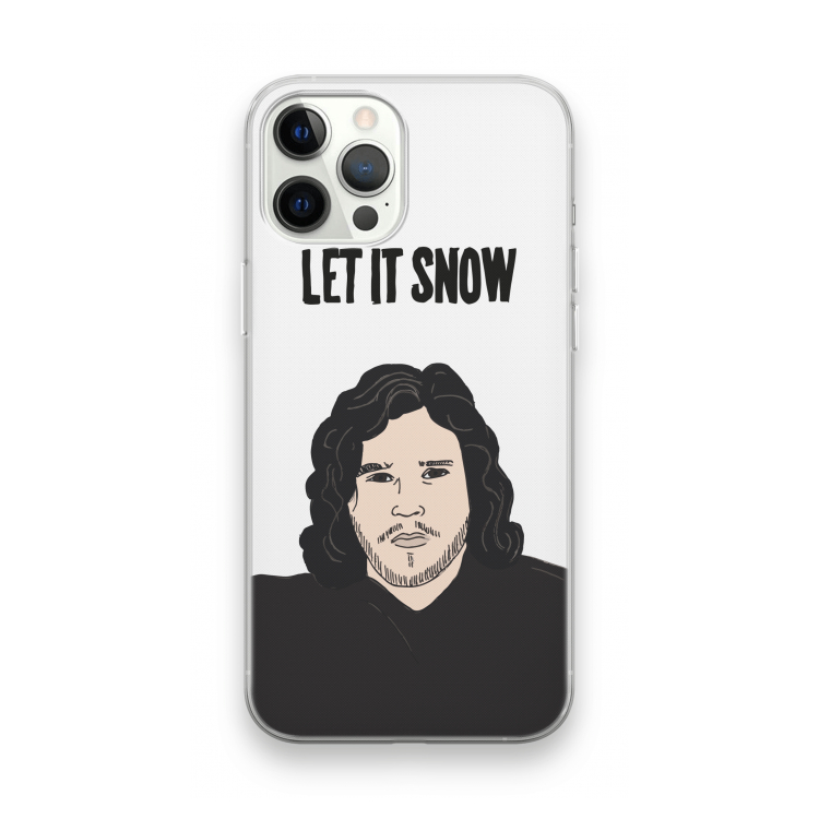 Let It Snow: iPhone 12 Pro Max Transparant Hoesje
