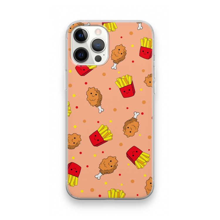 Chicken 'n Fries: iPhone 12 Pro Max Transparant Hoesje