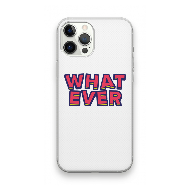 Whatever: iPhone 12 Pro Max Transparant Hoesje