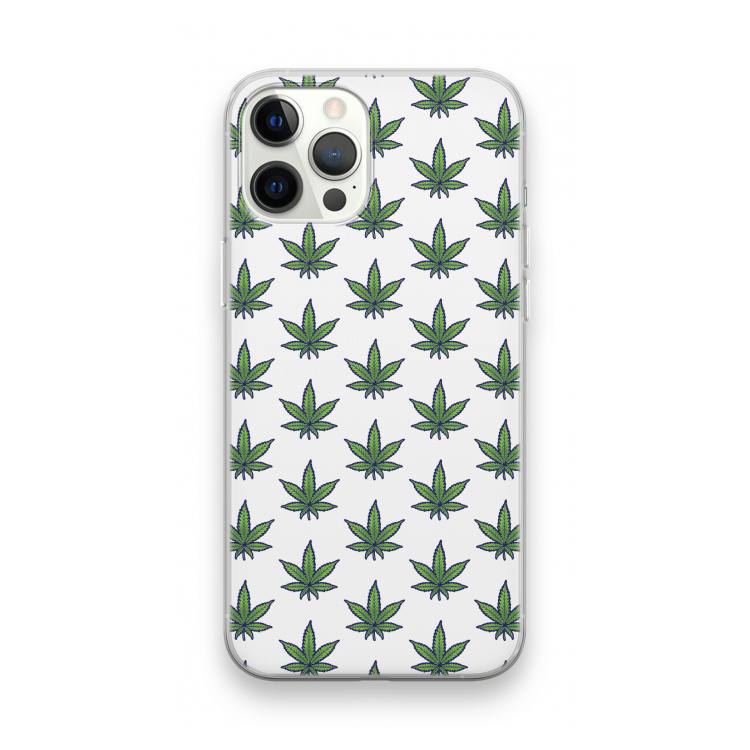 Weed: iPhone 12 Pro Max Transparant Hoesje