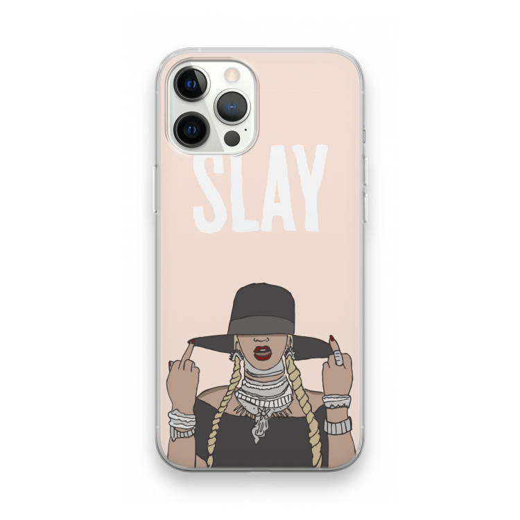 Slay All Day: iPhone 12 Pro Max Transparant Hoesje
