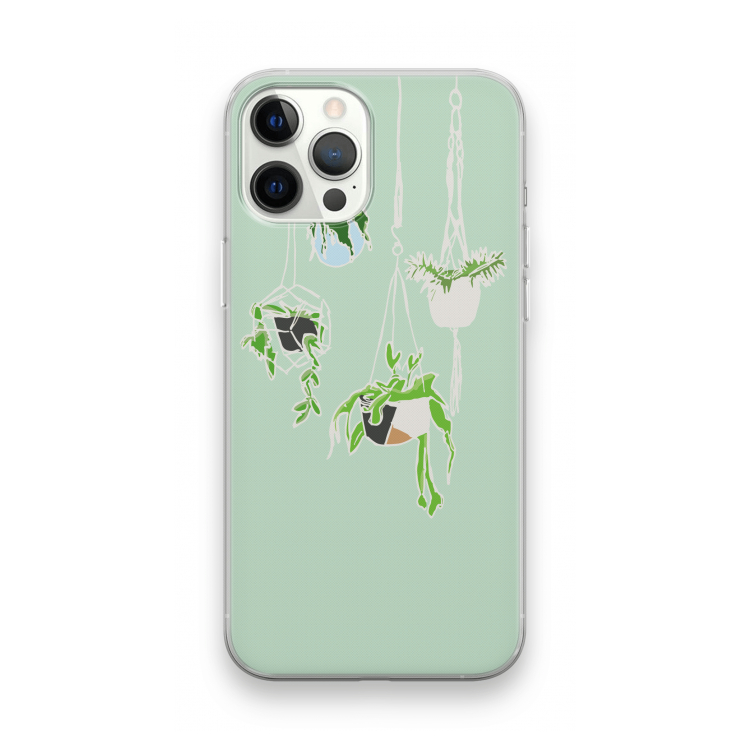 Hang In There: iPhone 12 Pro Max Transparant Hoesje