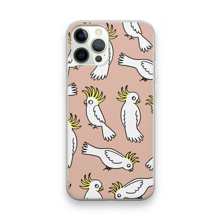 Papegaai: iPhone 12 Pro Max Transparant Hoesje