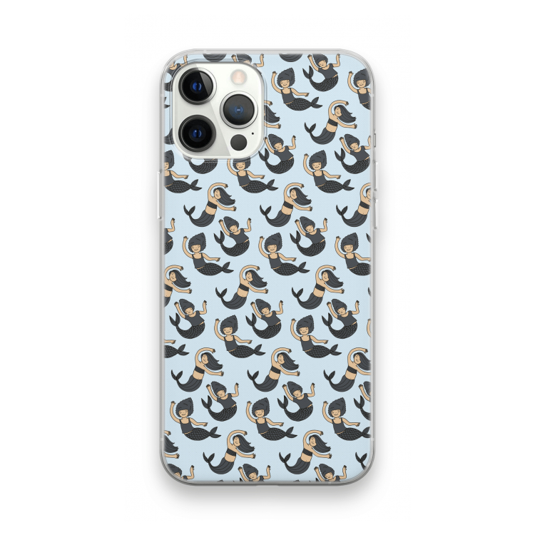Zeemeermin: iPhone 12 Pro Max Transparant Hoesje