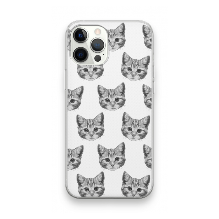 Kitten: iPhone 12 Pro Max Transparant Hoesje