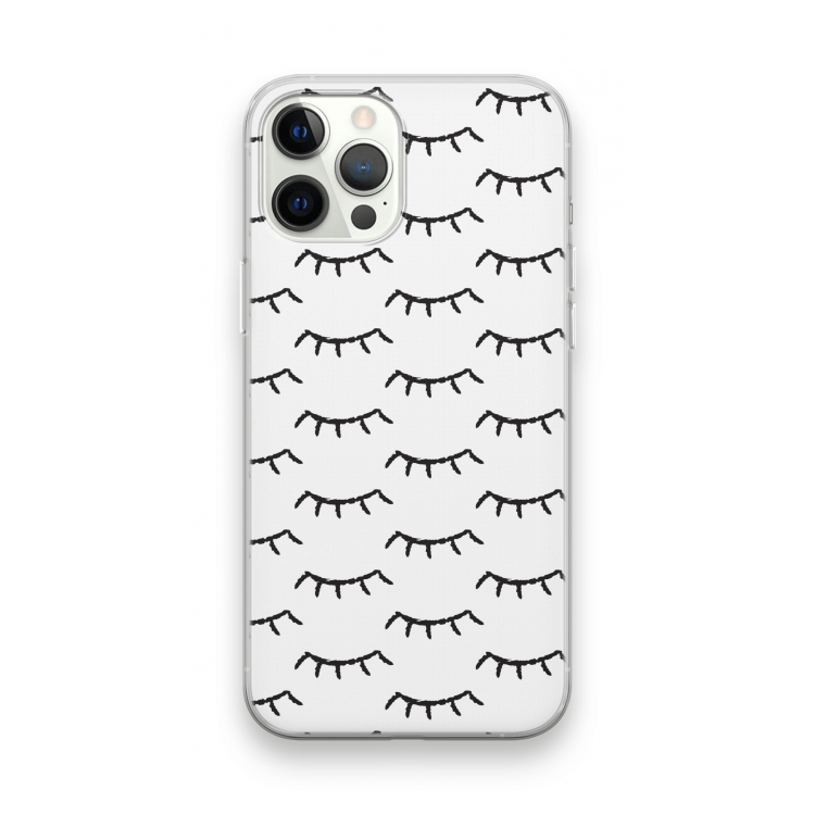 Wimpers: iPhone 12 Pro Max Transparant Hoesje