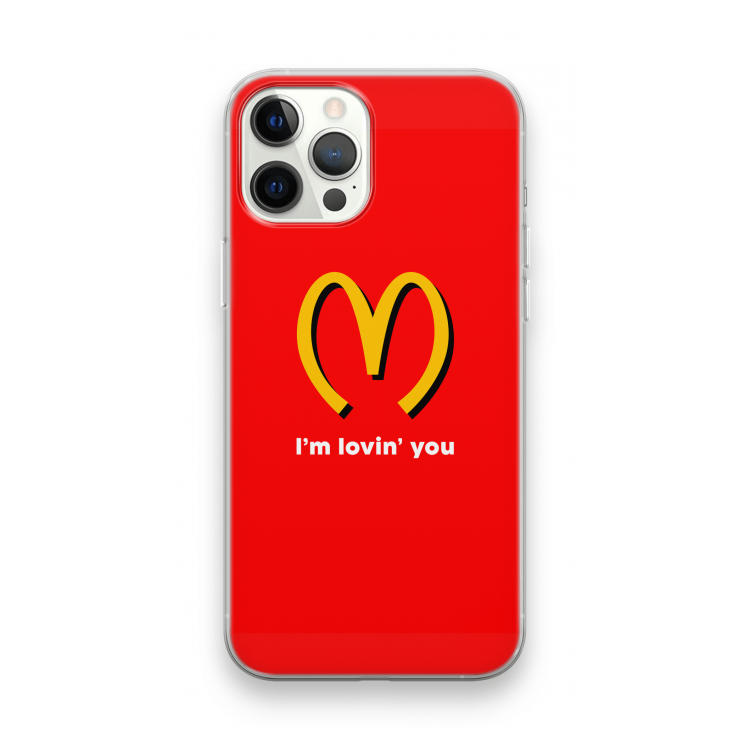I'm lovin' you: iPhone 12 Pro Max Transparant Hoesje