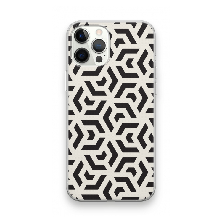 Crazy pattern: iPhone 12 Pro Max Transparant Hoesje