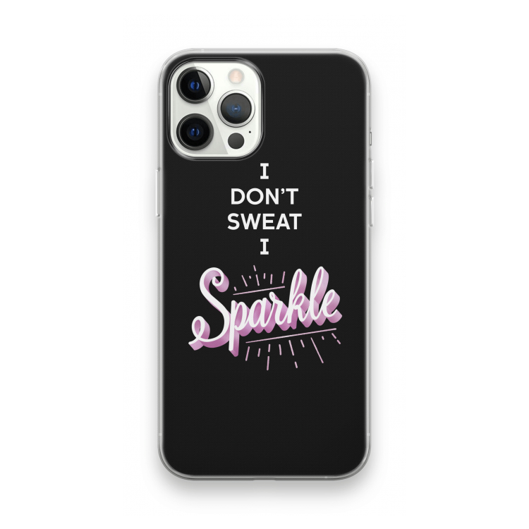 Sparkle quote: iPhone 12 Pro Max Transparant Hoesje