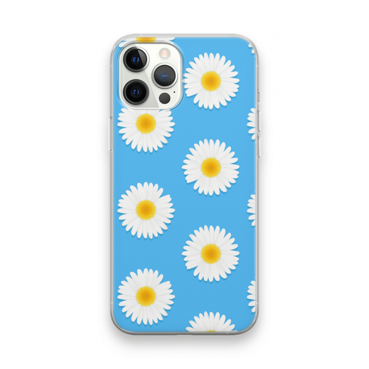 Margrietjes: iPhone 12 Pro Max Transparant Hoesje